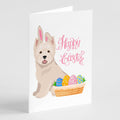Westie West Highland White Terrier Easter Greeting Cards Pack of 8 Blank Cards with Envelopes Whimsical A7 Size 5x7