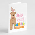 Red Wheaten Terrier Easter Greeting Cards Pack of 8 Blank Cards with Envelopes Whimsical A7 Size 5x7
