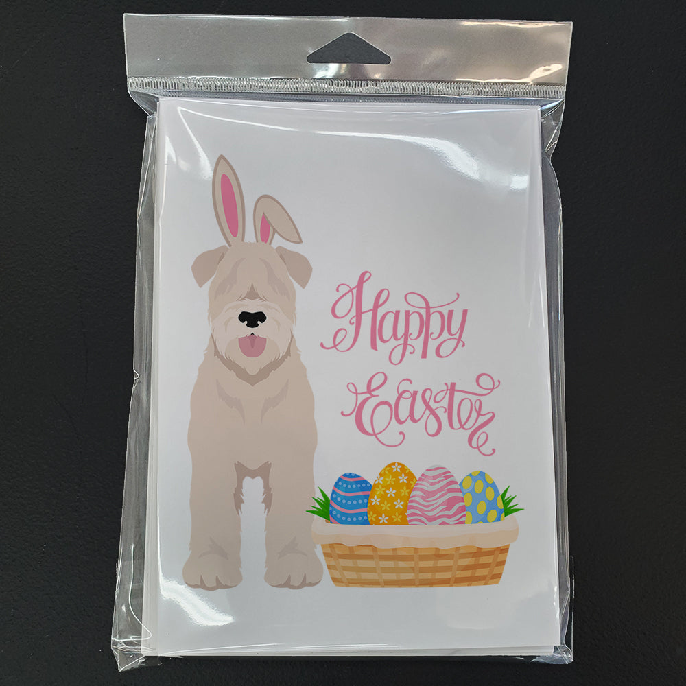 Soft Coated Wheaten Terrier Easter Greeting Cards Pack of 8 Blank Cards with Envelopes Whimsical A7 Size 5x7