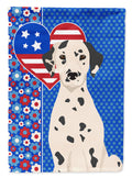 Dalmatian USA American House Flag 28x40 Porch Sleeve Pole Decorative Outside Yard Banner Artwork Wall Hanging, Polyester