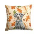 Steel Gray Wirehaired Pointing Griffon Heirloom Fall Decorative Throw Pillow 14x14 Indoor Outdoor Accent Cushion, Fabric Cover with Insert for Sofa, Bed, Porch & Living Room