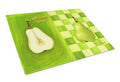 Pear by Ute Nuhn Cutting Board Tempered Glass Kitchen Cutting Surface, Heat Resistant Chopping, Non-Slip Feet, Food Prep & Serving