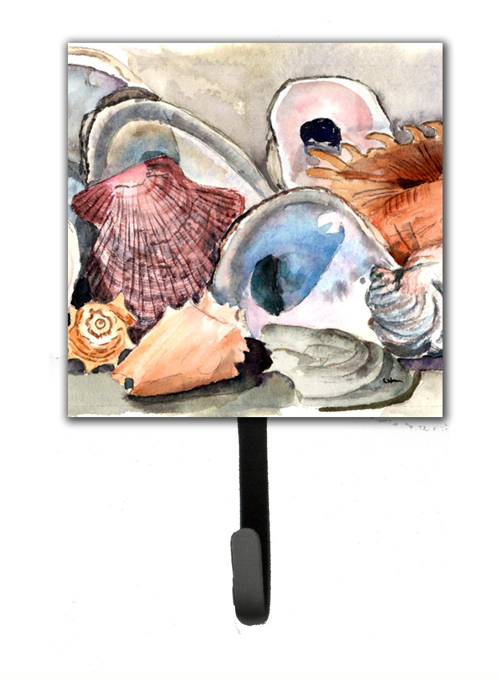 Sea Shells Leash or Key Holder Wall Hooks, Key Hooks Holder, Coat Rack Wall Mount, Coat Hooks, Hooks for Hanging Keys, Towels, Aprons, Leashes