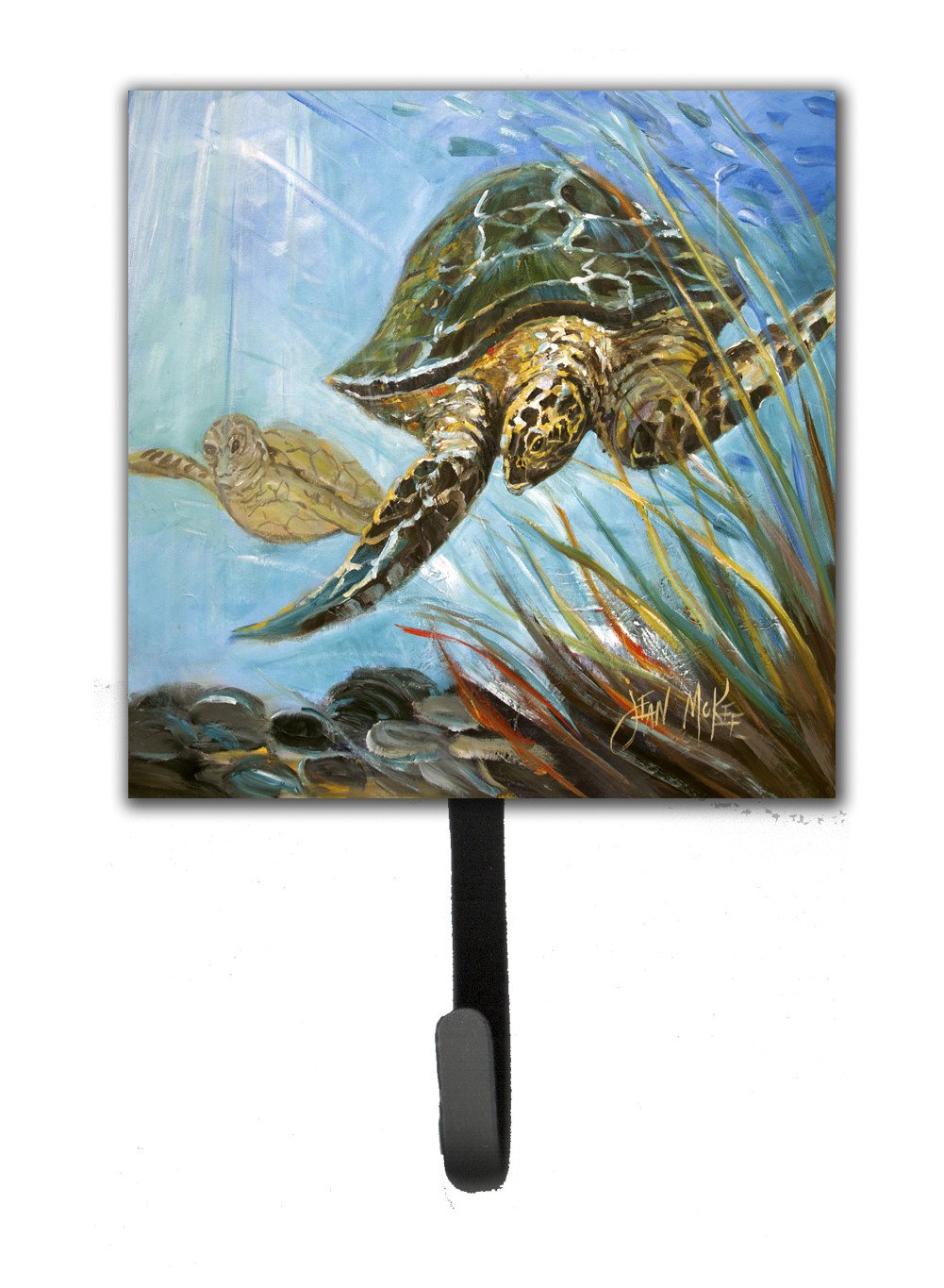 Loggerhead Sea Turtle Leash or Key Holder Wall Hooks, Key Hooks Holder, Coat Rack Wall Mount, Coat Hooks, Hooks for Hanging Keys, Towels, Aprons, Leashes