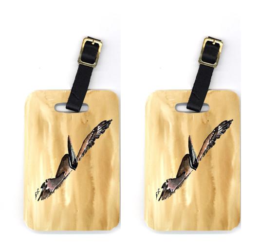 Bright Green Blue Crab Luggage Tag