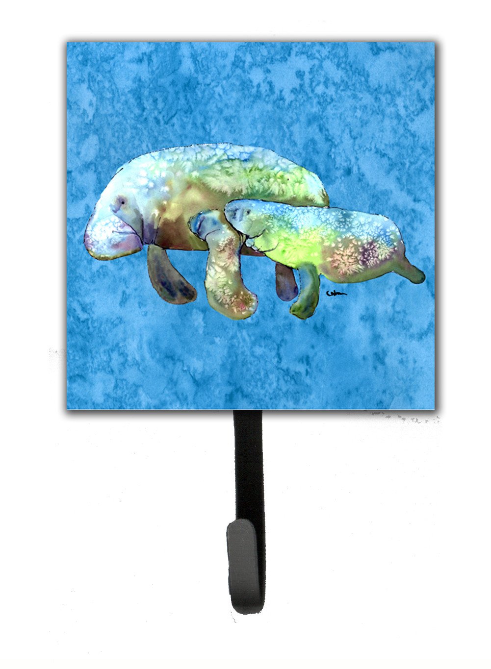 Manatee Leash or Key Holder Wall Hooks, Key Hooks Holder, Coat Rack Wall Mount, Coat Hooks, Hooks for Hanging Keys, Towels, Aprons, Leashes