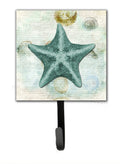 Beach Asteroidea Sea Star Starfish Teal Leash or Key Holder Wall Hooks, Key Hooks Holder, Coat Rack Wall Mount, Coat Hooks, Hooks for Hanging Keys, Towels, Aprons, Leashes