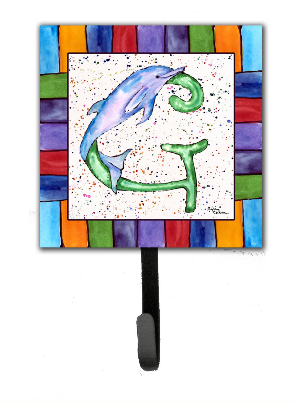 Beach and Seafood Letter G Leash or Key Holder Wall Hooks, Key Hooks Holder, Coat Rack Wall Mount, Coat Hooks, Hooks for Hanging Keys, Towels, Aprons, Leashes