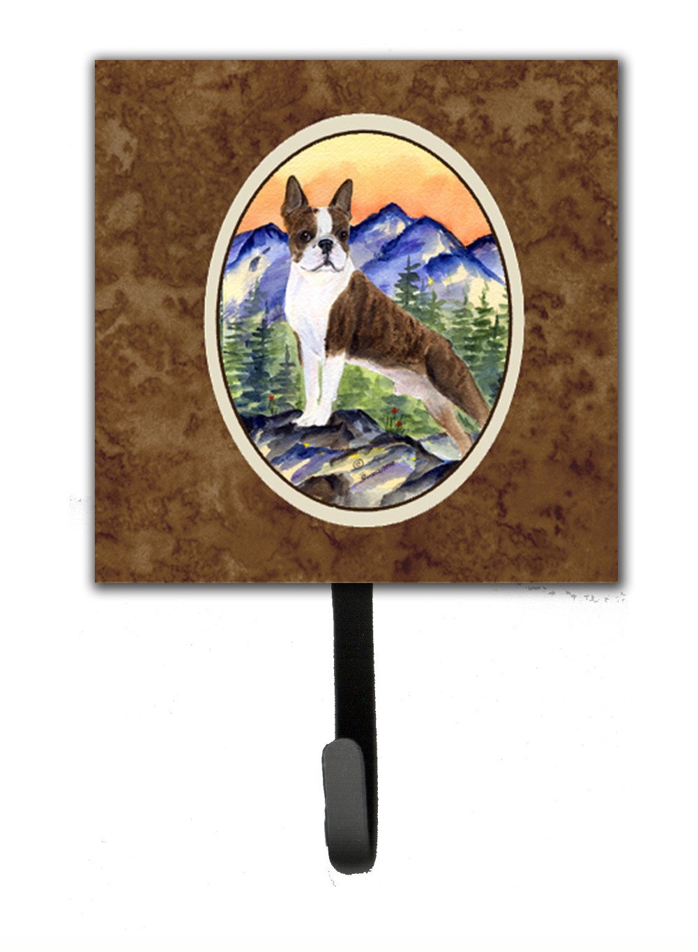 Boston Terrier Leash or Key Holder Wall Hooks, Key Hooks Holder, Coat Rack Wall Mount, Coat Hooks, Hooks for Hanging Keys, Towels, Aprons, Leashes