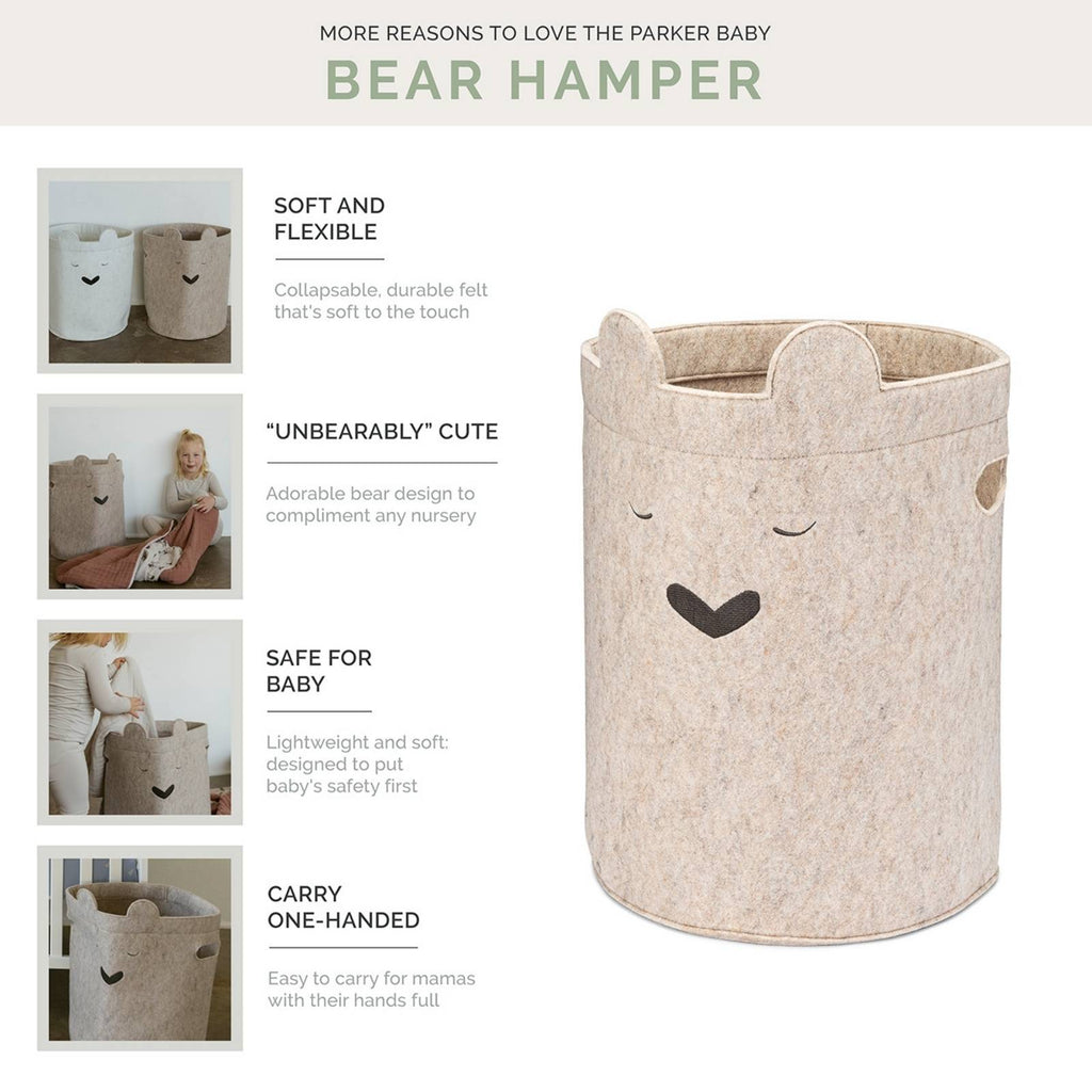 Bear Felt Laundry Hamper