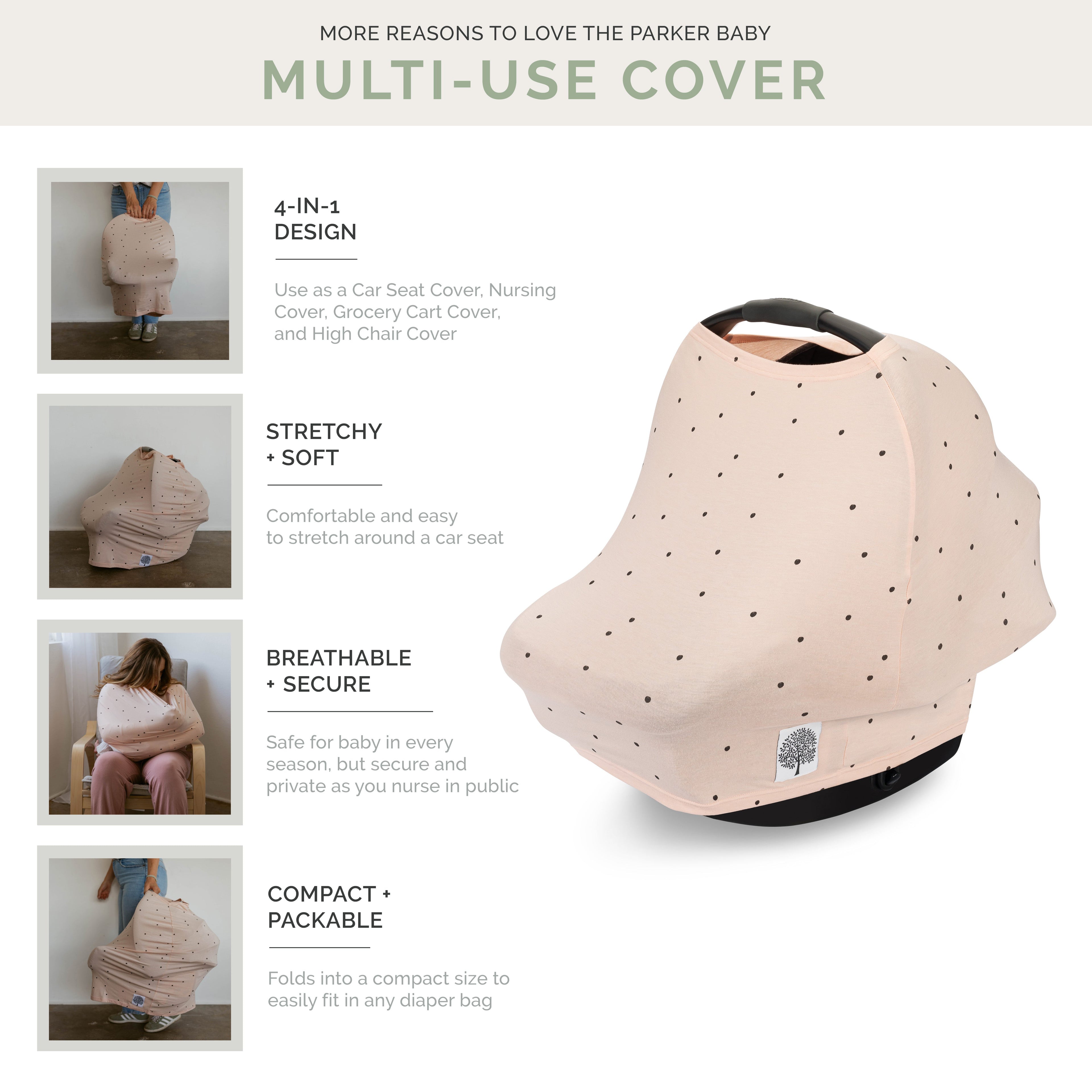 Multi-use Cover, Rosewood Stripe