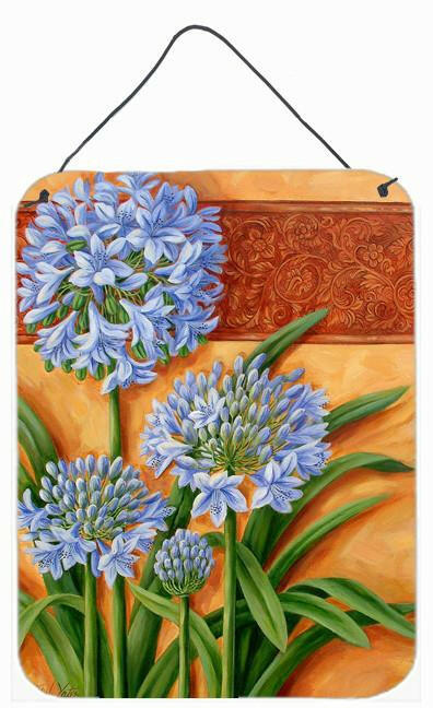 Agapanthus by Judith Yates Wall or Door Hanging Prints Aluminum Metal Sign Kitchen Wall Bar Bathroom Plaque Home Decor Front Door Plaque, 12x16, Multicolor