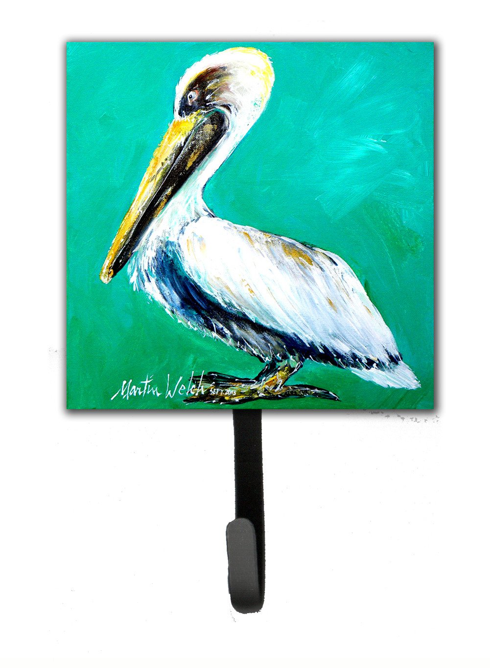 Bird - Pelican Lightin Up Leash or Key Holder Wall Hooks, Key Hooks Holder, Coat Rack Wall Mount, Coat Hooks, Hooks for Hanging Keys, Towels, Aprons, Leashes