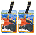 Cat Fishing from the dock Luggage Tag