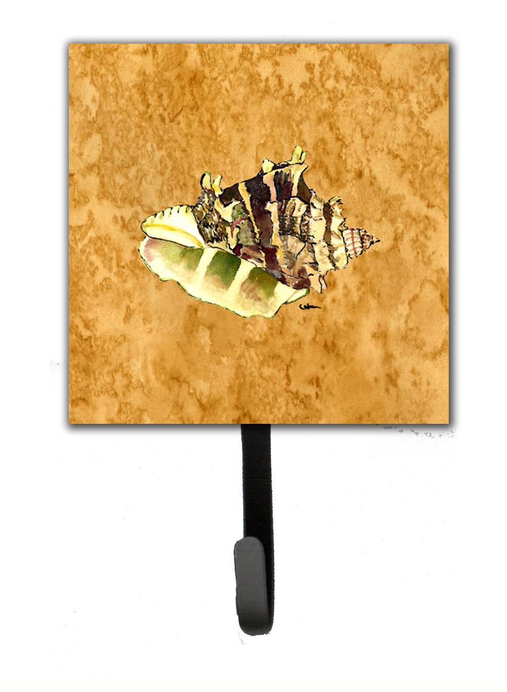 Shell Leash or Key Holder Wall Hooks, Key Hooks Holder, Coat Rack Wall Mount, Coat Hooks, Hooks for Hanging Keys, Towels, Aprons, Leashes