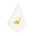 Flamingo on Yellow Napkin Cloth Washable, Soft, Durable, Table Dinner Napkins Cloth for Hotel, Lunch, Restaurant, Weddings, Parties