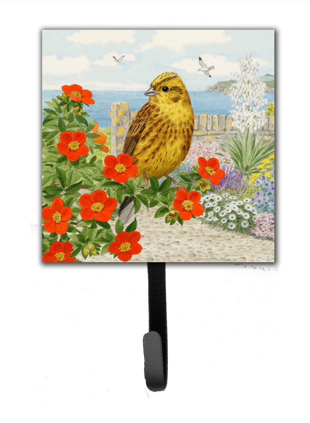 Yellowhammer by Sarah Adams Leash or Key Holder Wall Hooks, Key Hooks Holder, Coat Rack Wall Mount, Coat Hooks, Hooks for Hanging Keys, Towels, Aprons, Leashes