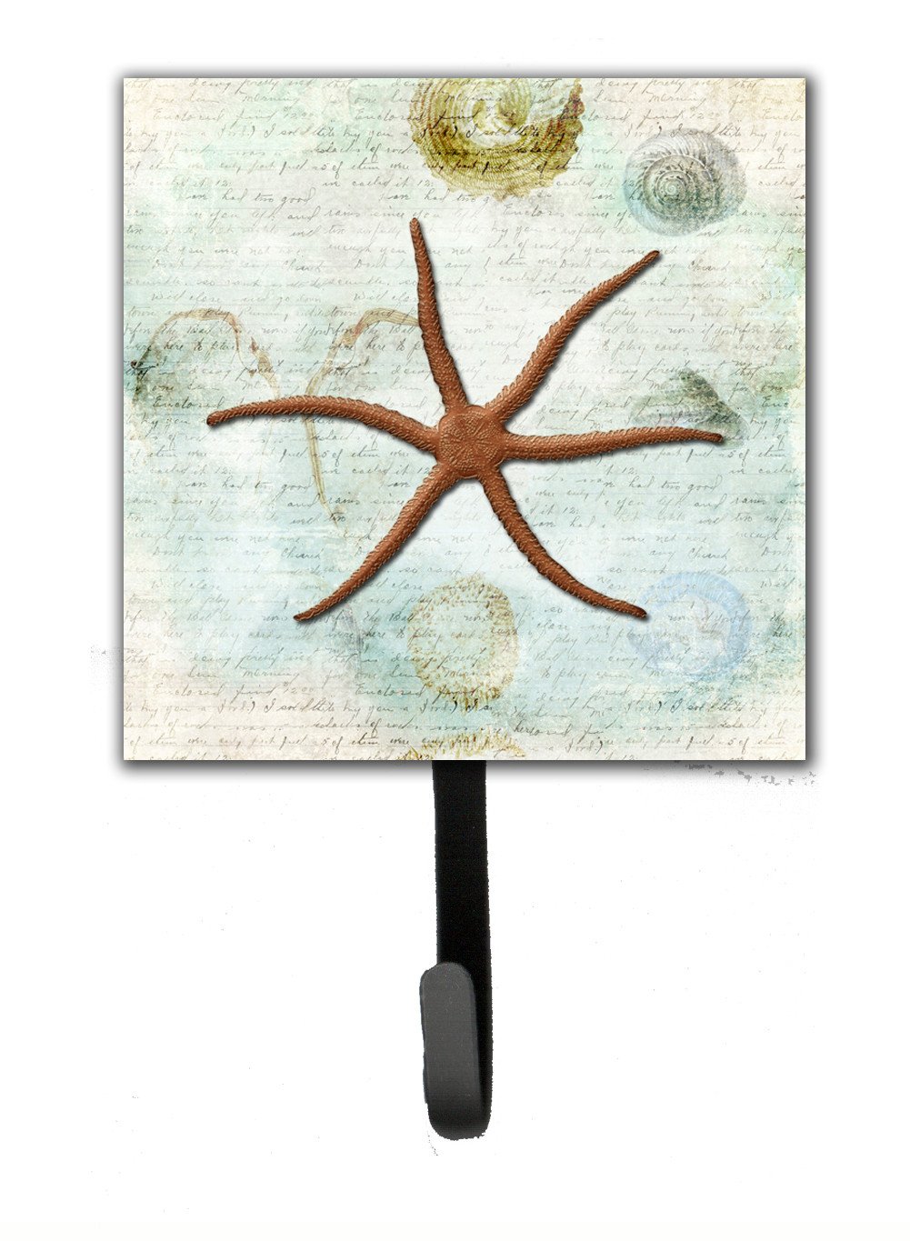 Beach Red Serpent Starfish Leash or Key Holder Wall Hooks, Key Hooks Holder, Coat Rack Wall Mount, Coat Hooks, Hooks for Hanging Keys, Towels, Aprons, Leashes