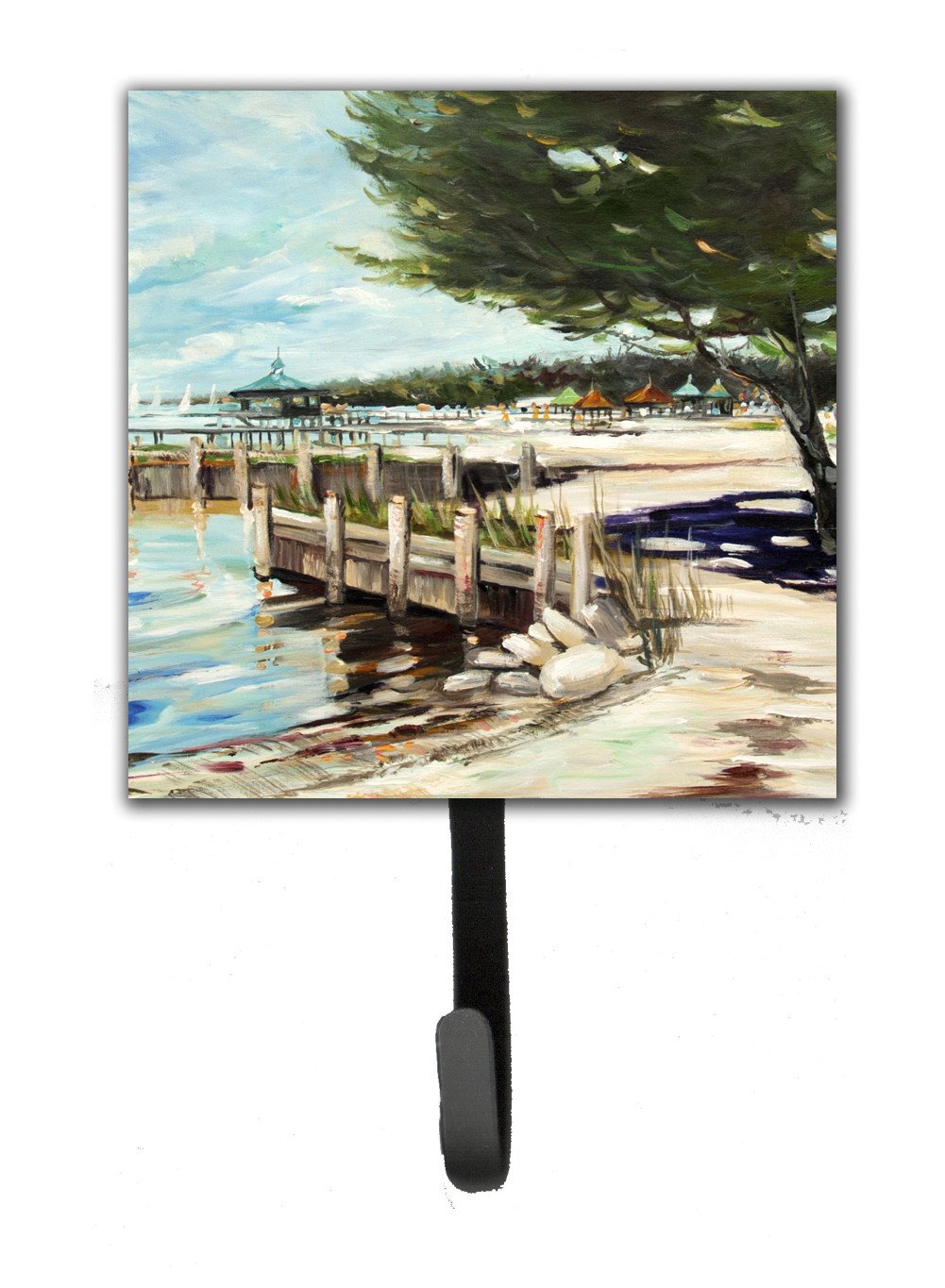 At the Pier Sailboats Leash or Key Holder Wall Hooks, Key Hooks Holder, Coat Rack Wall Mount, Coat Hooks, Hooks for Hanging Keys, Towels, Aprons, Leashes