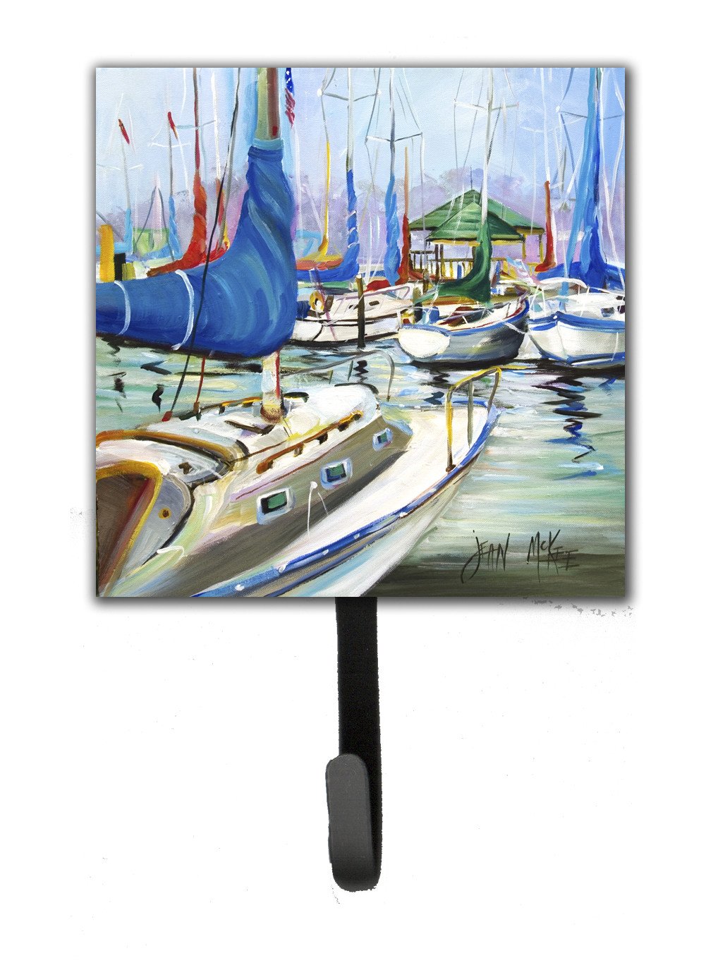Day break Sailboats Leash or Key Holder Wall Hooks, Key Hooks Holder, Coat Rack Wall Mount, Coat Hooks, Hooks for Hanging Keys, Towels, Aprons, Leashes