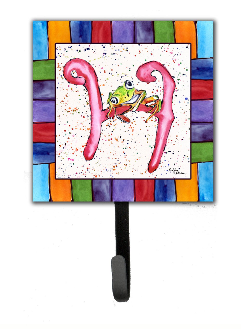 Beach and Seafood Letter H Leash or Key Holder Wall Hooks, Key Hooks Holder, Coat Rack Wall Mount, Coat Hooks, Hooks for Hanging Keys, Towels, Aprons, Leashes