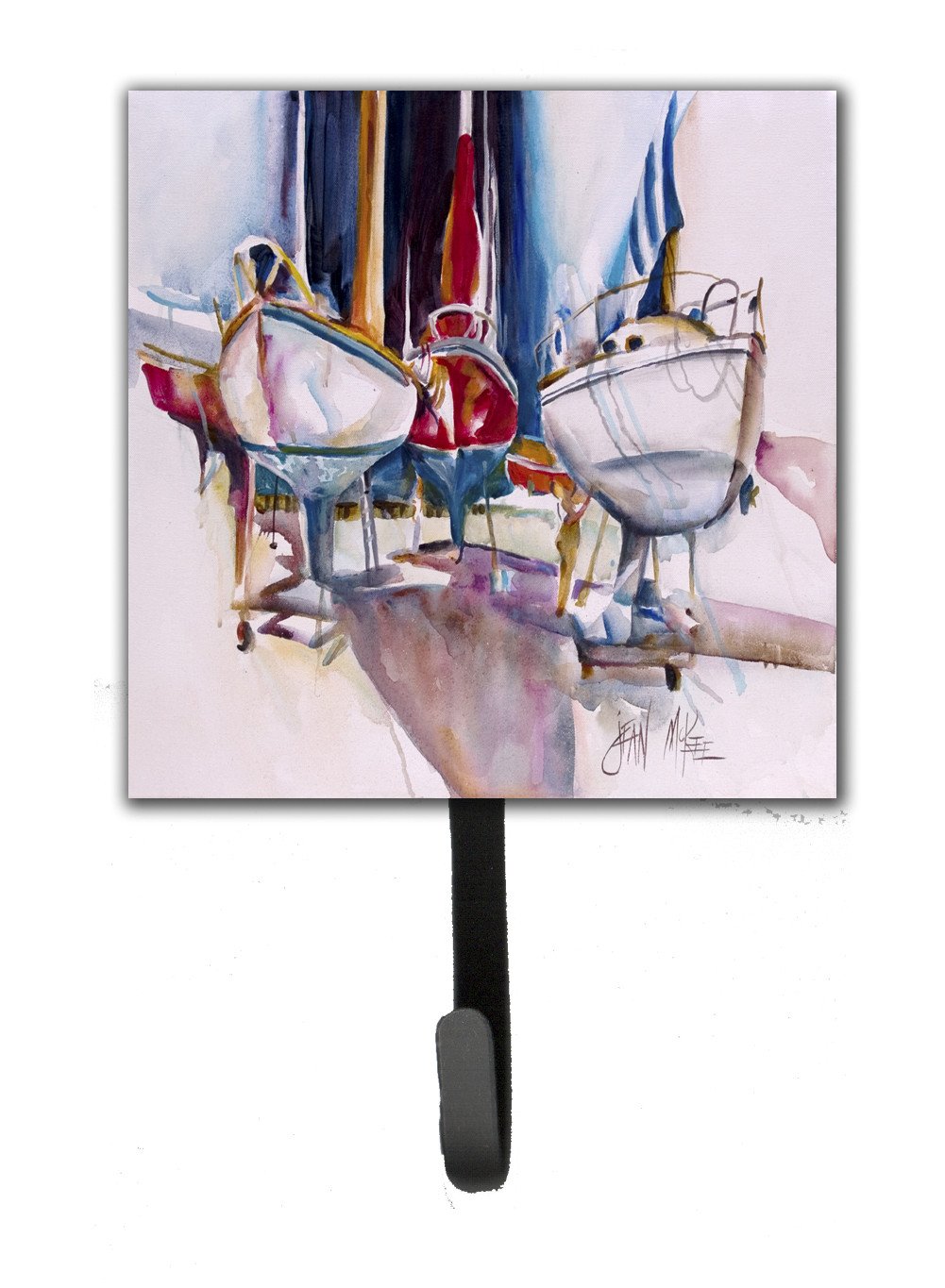 Dry Dock Sailboats Leash or Key Holder Wall Hooks, Key Hooks Holder, Coat Rack Wall Mount, Coat Hooks, Hooks for Hanging Keys, Towels, Aprons, Leashes