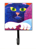 Big Blue Cat Leash or Key Holder Wall Hooks, Key Hooks Holder, Coat Rack Wall Mount, Coat Hooks, Hooks for Hanging Keys, Towels, Aprons, Leashes
