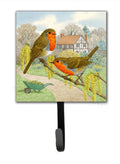 European Robin by Sarah Adams Leash or Key Holder Wall Hooks, Key Hooks Holder, Coat Rack Wall Mount, Coat Hooks, Hooks for Hanging Keys, Towels, Aprons, Leashes