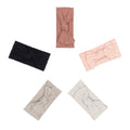 Rosewood Set - Cable Knit Knotted Headbands - 5 Pack