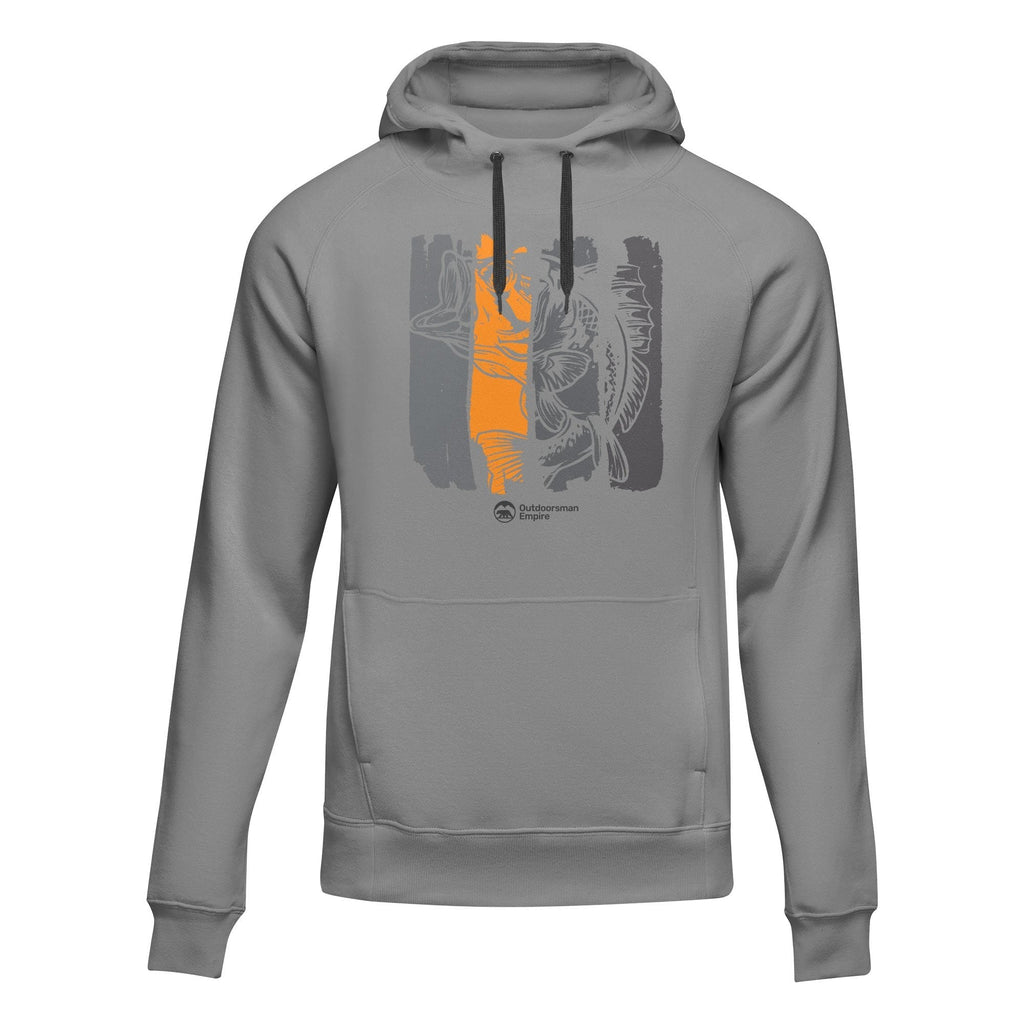 Fishing Grunge Bars' Adult Fleece Hoodie