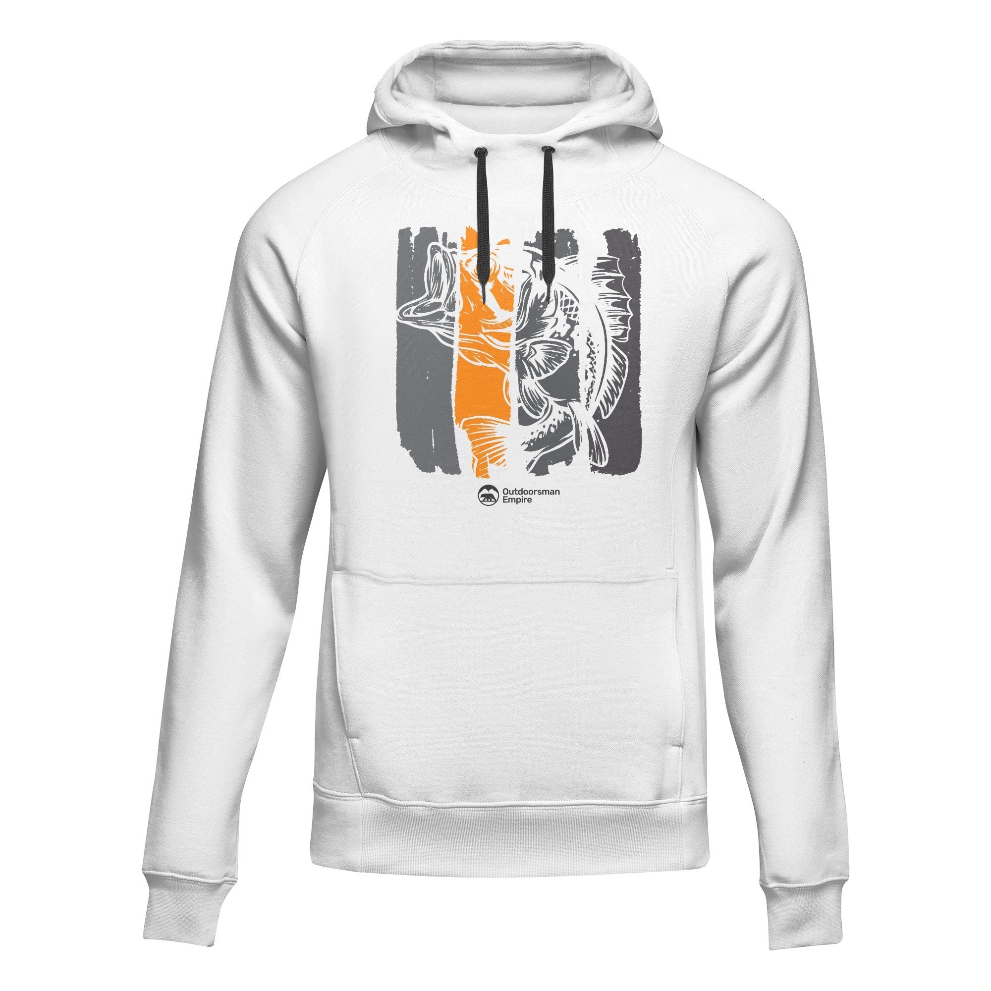 Fishing Grunge Bars' Adult Fleece Hoodie