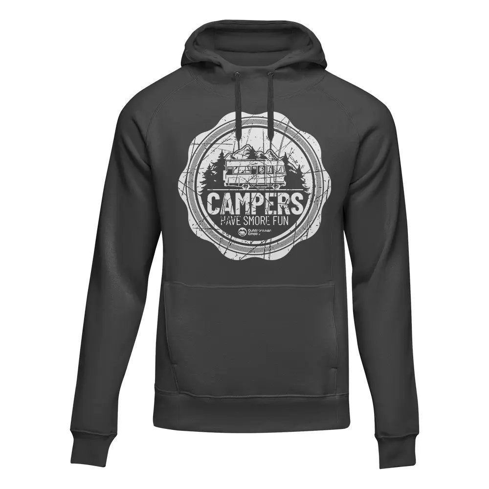 Camping Seal Adult Fleece Hoodie