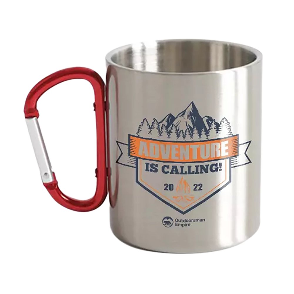 Adventure Is Calling Carabiner Mug