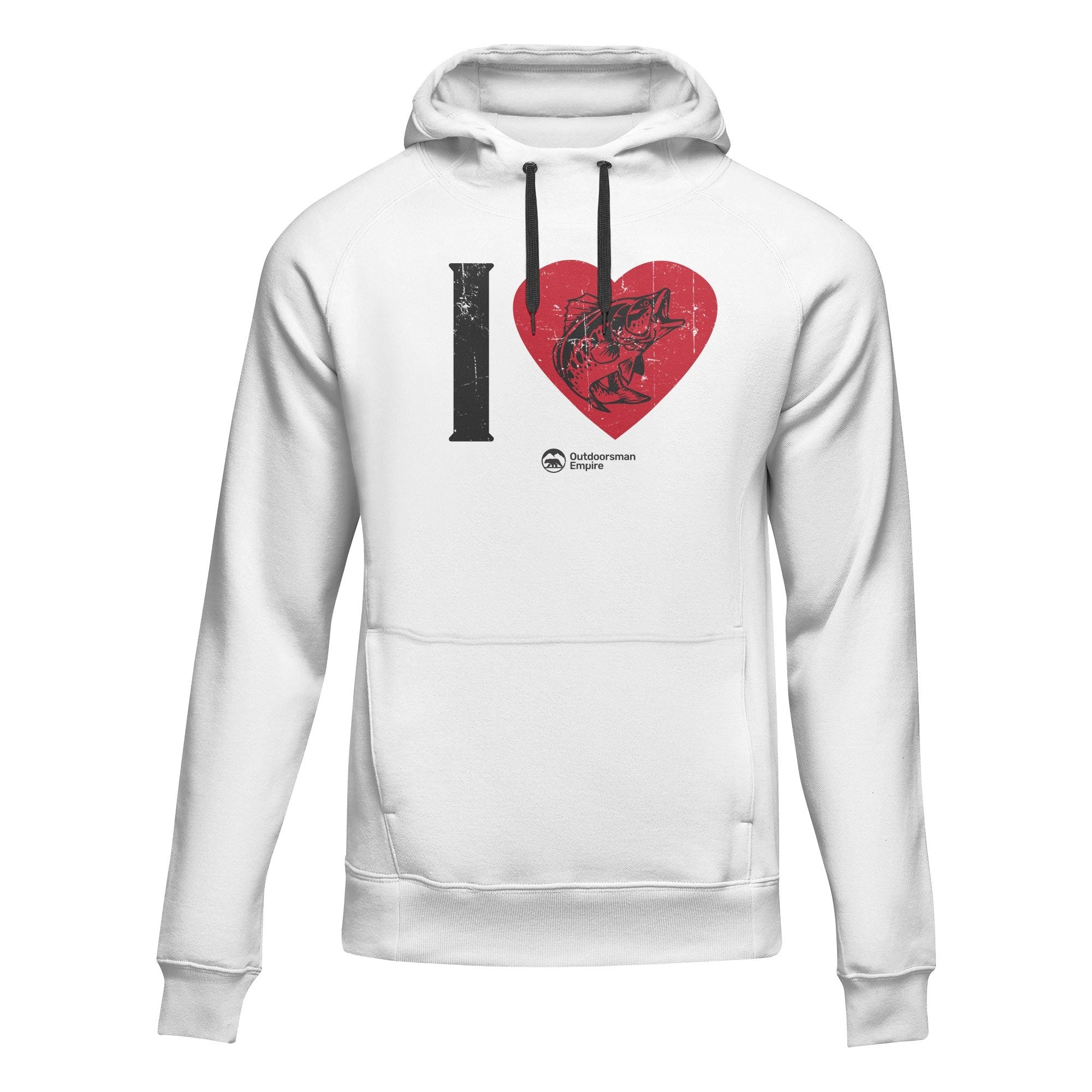 I love Fishing' Adult Fleece Hoodie