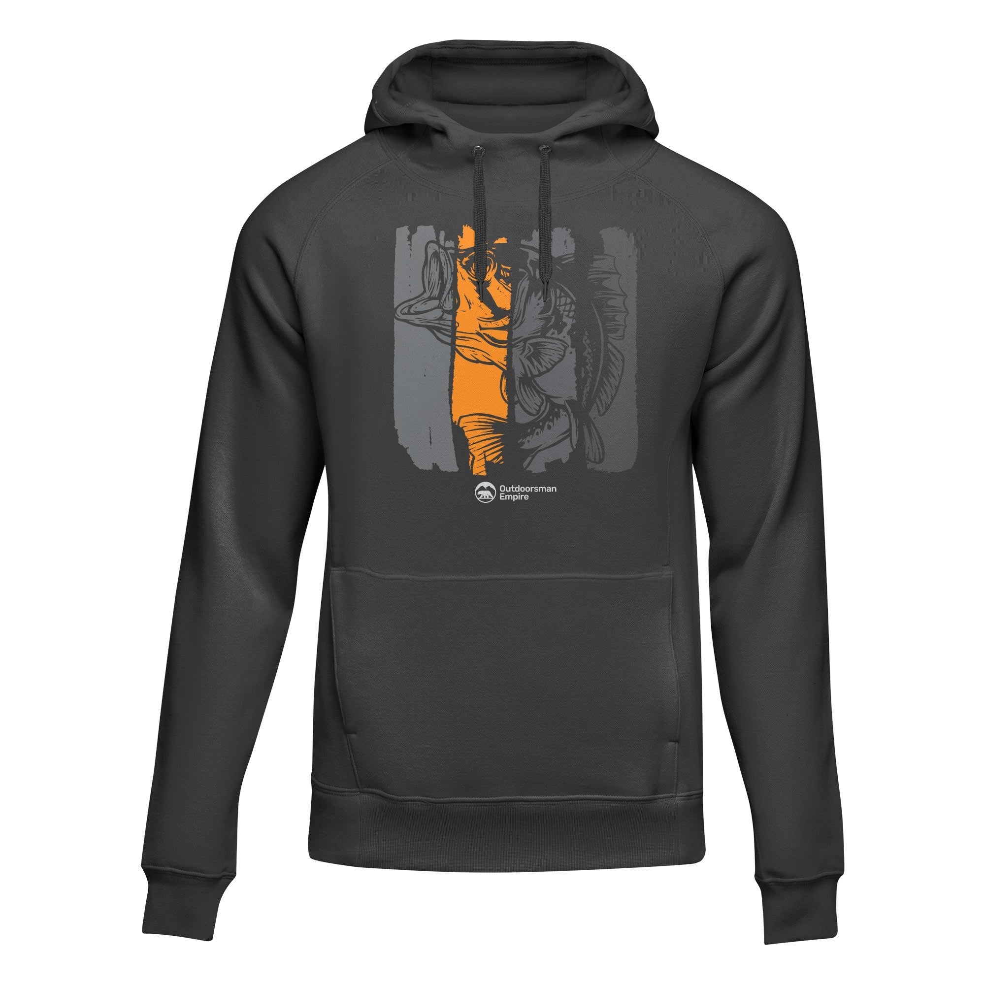 Fishing Grunge Bars' Adult Fleece Hoodie