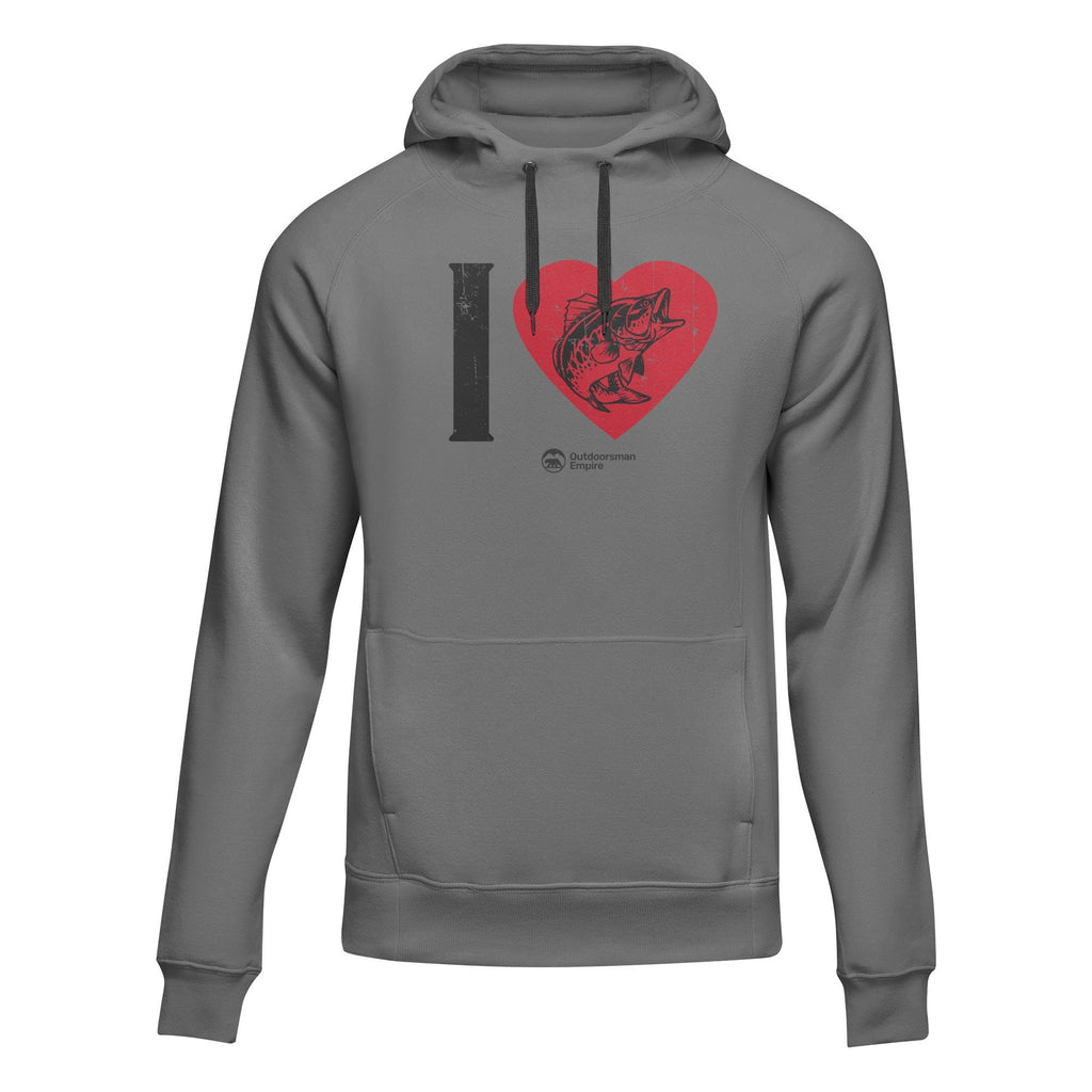 I love Fishing' Adult Fleece Hoodie
