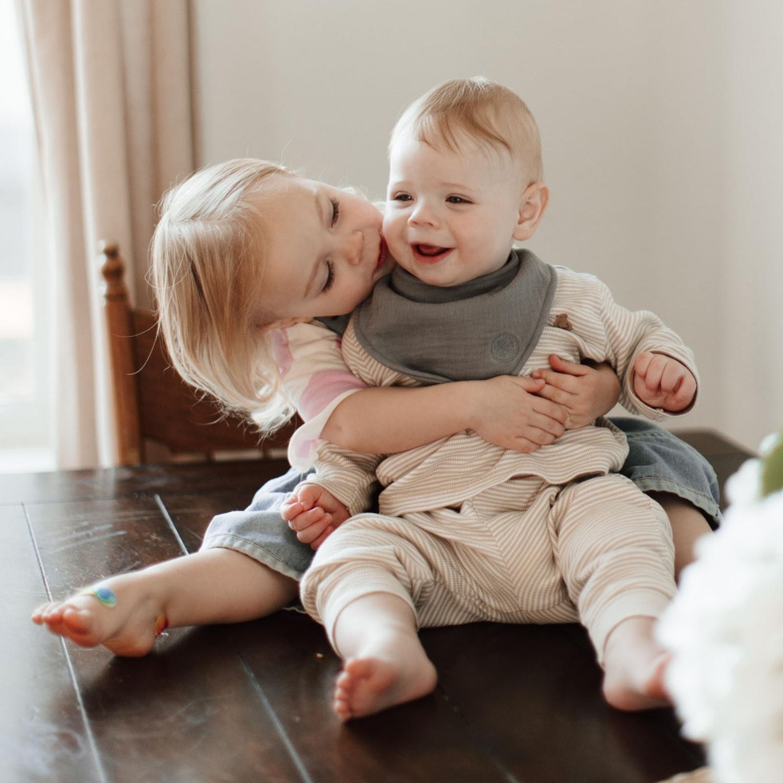 Stormy Muslin Bandana Bibs Set (4-Pack)