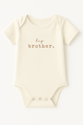 Big Brother Clay Organic Cotton Short Sleeve Baby Bodysuit