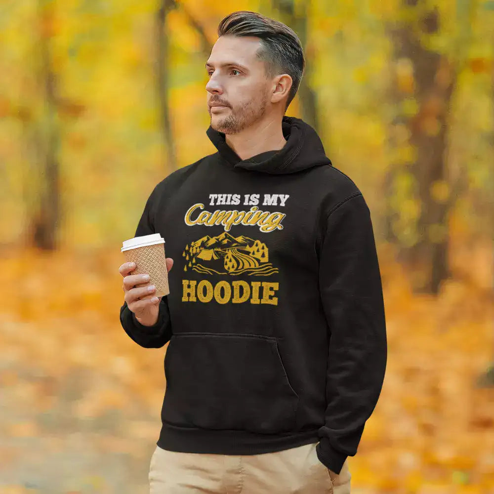 This Is My Camping Men Adult Fleece Hoodie
